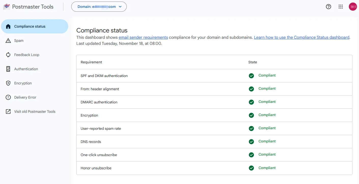 Compliance Status Dashboard