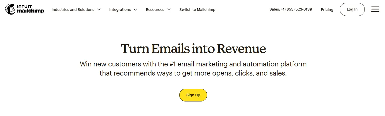 mailchimp 电子邮件营销平台