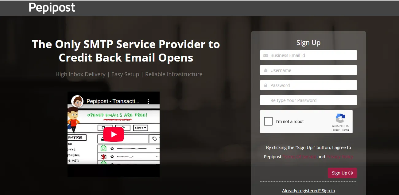 pepipost-email-delivery-platform-homepage