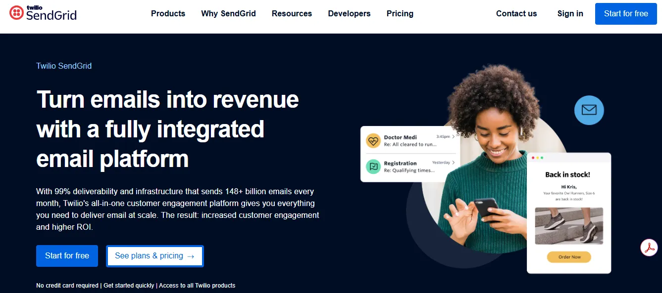 sendgrid-email-delivery-platform-homepage